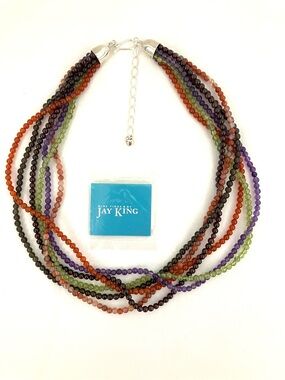 Jay King Multi Gemstone 6-strand Beaded Necklace